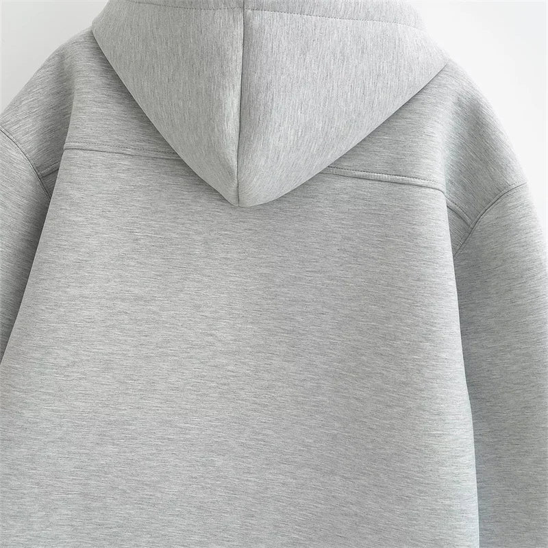 Zoé | Sweat à capuche zippé oversize
